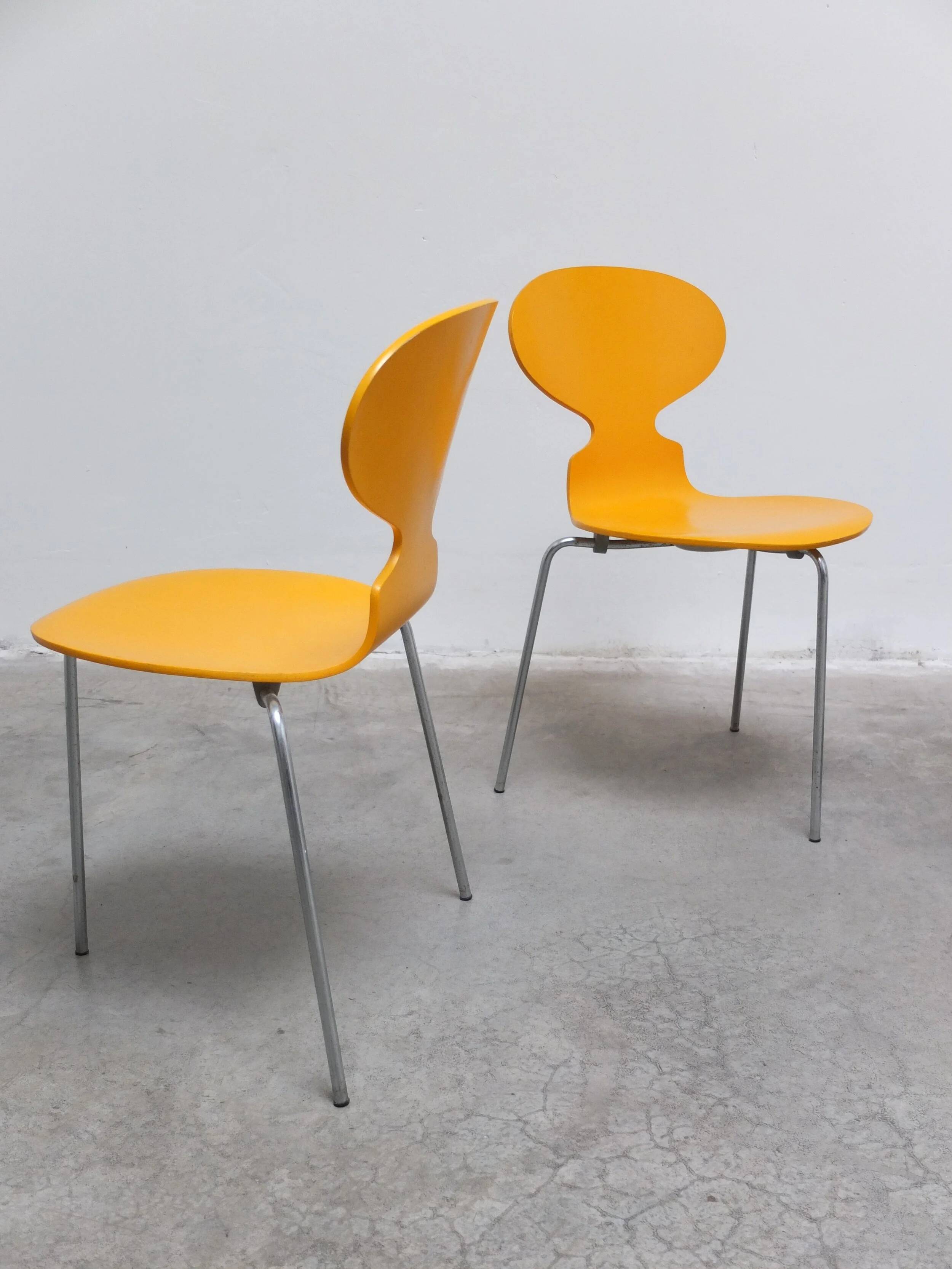 set of 4 'Ant' chairs by Arne Jacobsen for Fritz Hansen, 1974