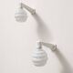 Art deco porcelain wall lights