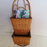 Rattan mail letter holder