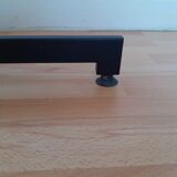 Vintage industrial coffee table metal and glass