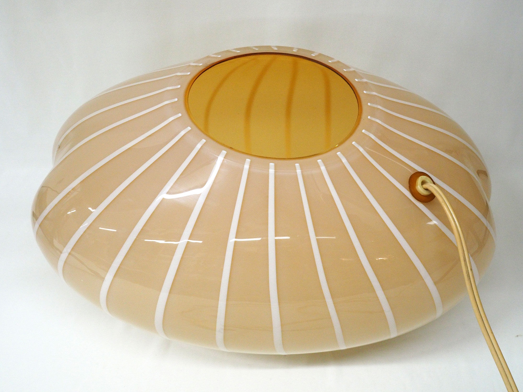 Murano biomorphic glass table lamp, 1970s