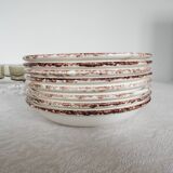8 assiettes creuses Gien Izalco