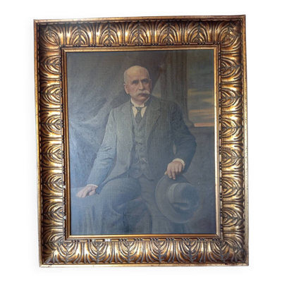 Portrait d'un bourgeois daté signé