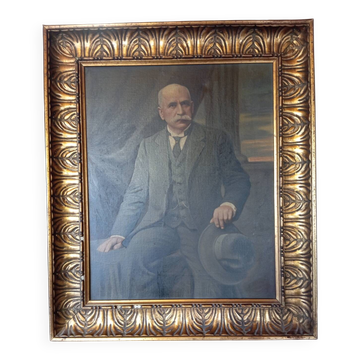 Portrait d'un bourgeois daté signé