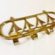 Coat hook in gilded brass, sailboat motifs