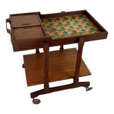 Mid-Century Italian Wooden Bar Trolley, 1960s