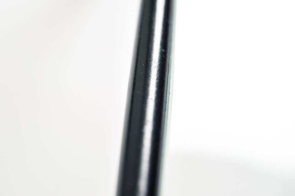 Black modernist design lounge set by Jan van Opzeeland in leather and steel bar, Netherlands, 1980s