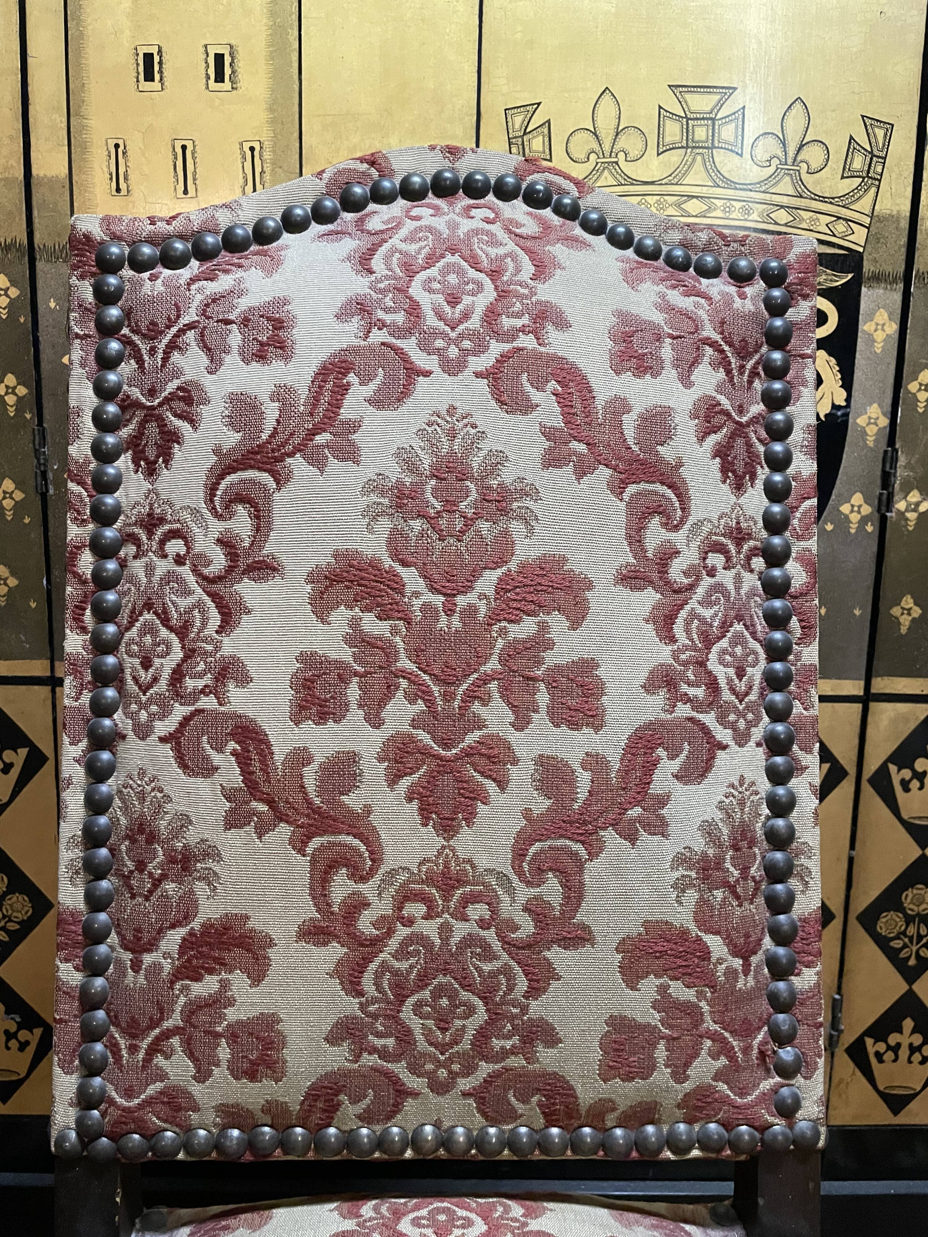 Set of 4 Louis XIII "Sheep bone" chairs