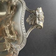 Grand plat corbeille centre de table – Métal Argenté – Roux-Marquiand