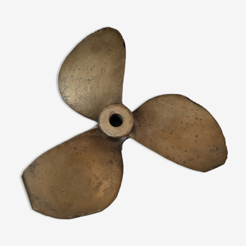 Old bronze boat propeller