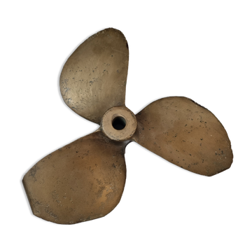 Old bronze boat propeller