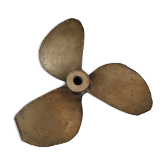 Old bronze boat propeller