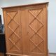 Armoire bois sculpté années 60 vintage