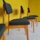 4 Stella chairs in Scandinavian style around 1960