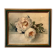 Tableau ancien, nature morte aux roses, XX siècle