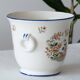 Ceramic bucket decoration flowers bird and butterfly