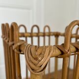 Vintage bamboo rattan umbrella holder