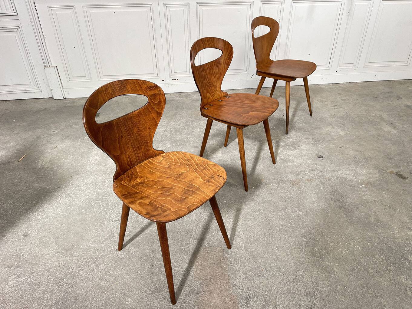 4 Baumann chairs 1960
