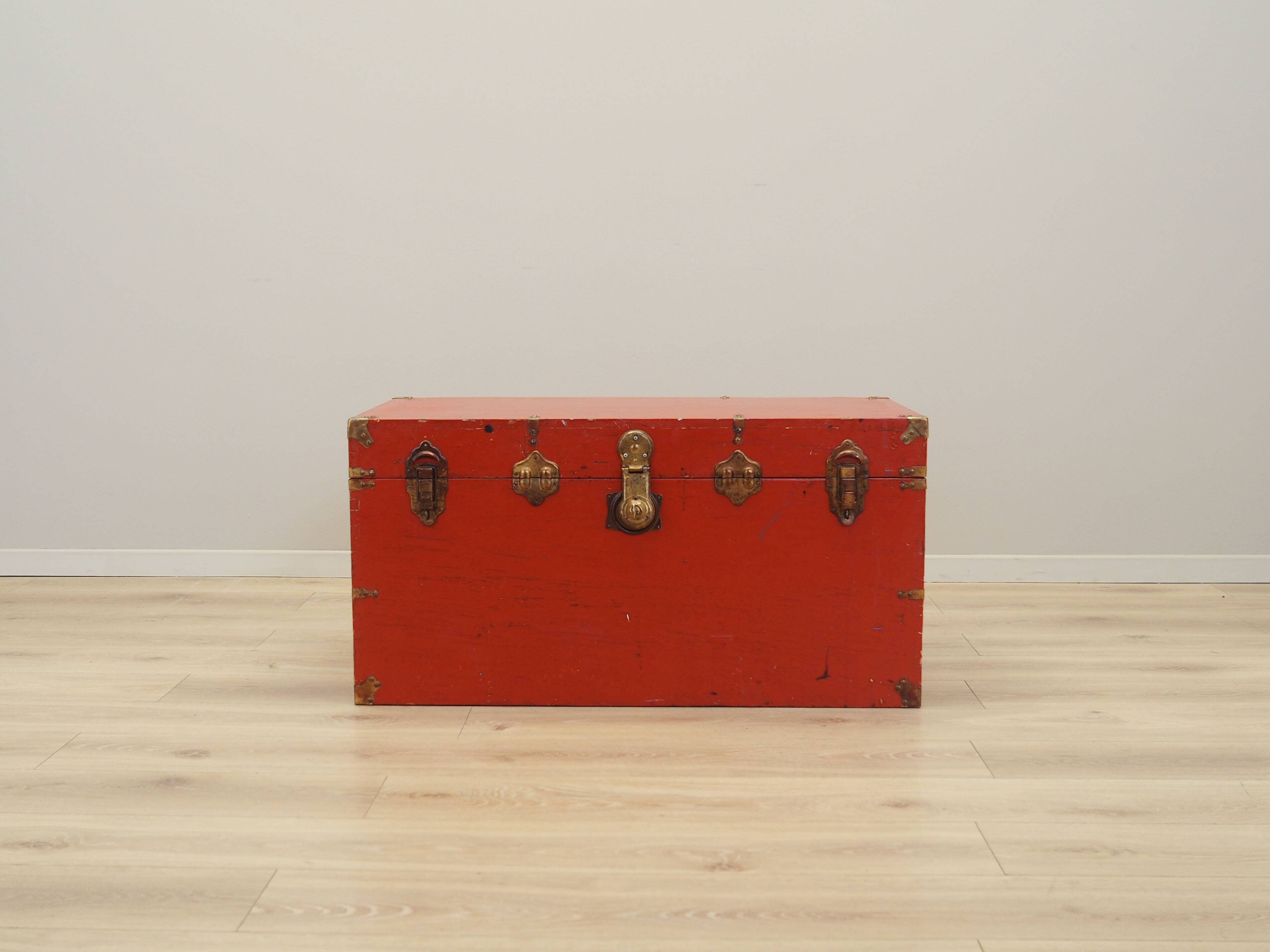 Red chest, Scandinavian design, 1950s
