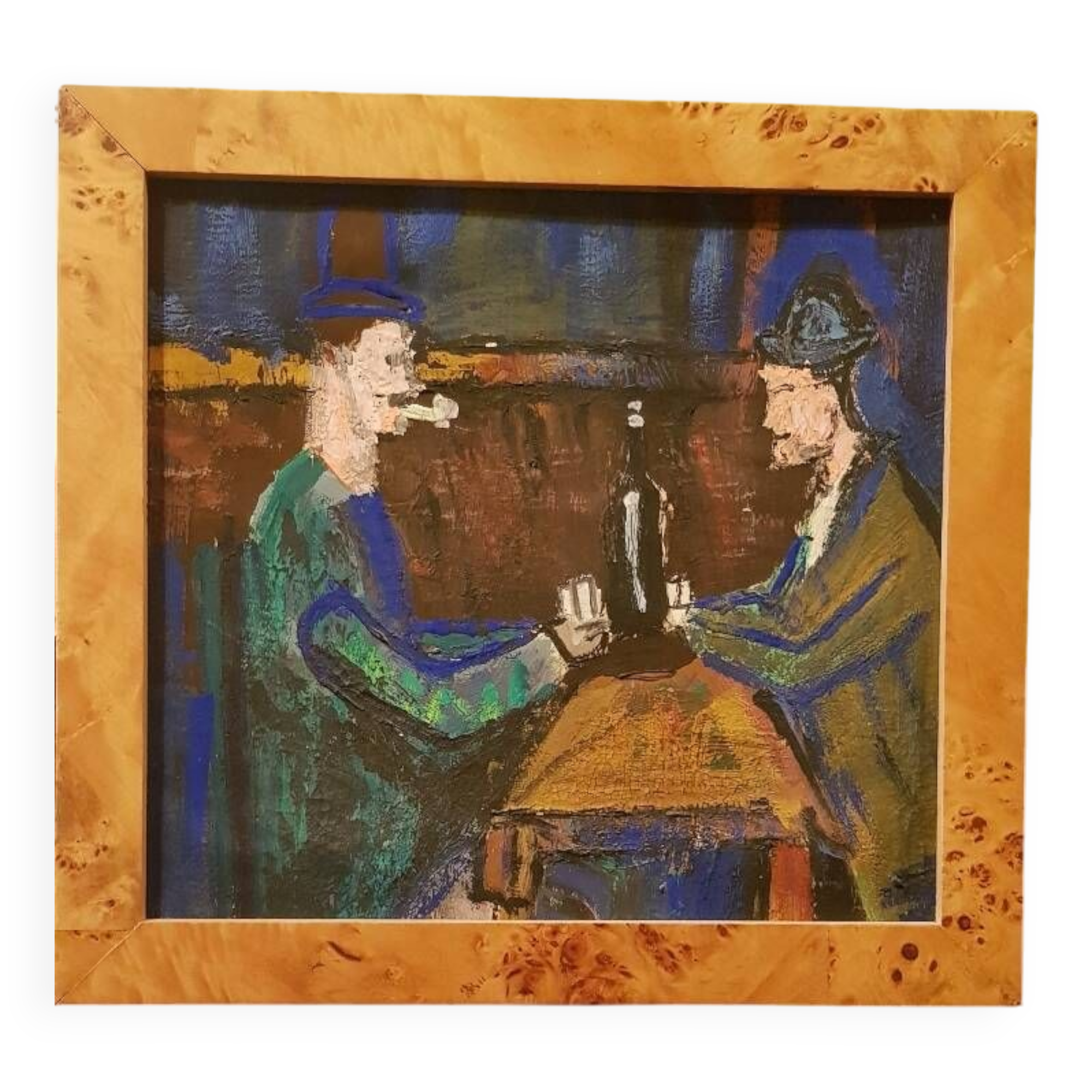 Acrylic on cardboard “The Card Players” by Paul Cézanne.