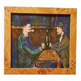 Acrylic on cardboard “The Card Players” by Paul Cézanne.