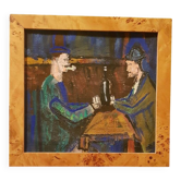 Acrylic on cardboard “The Card Players” by Paul Cézanne.