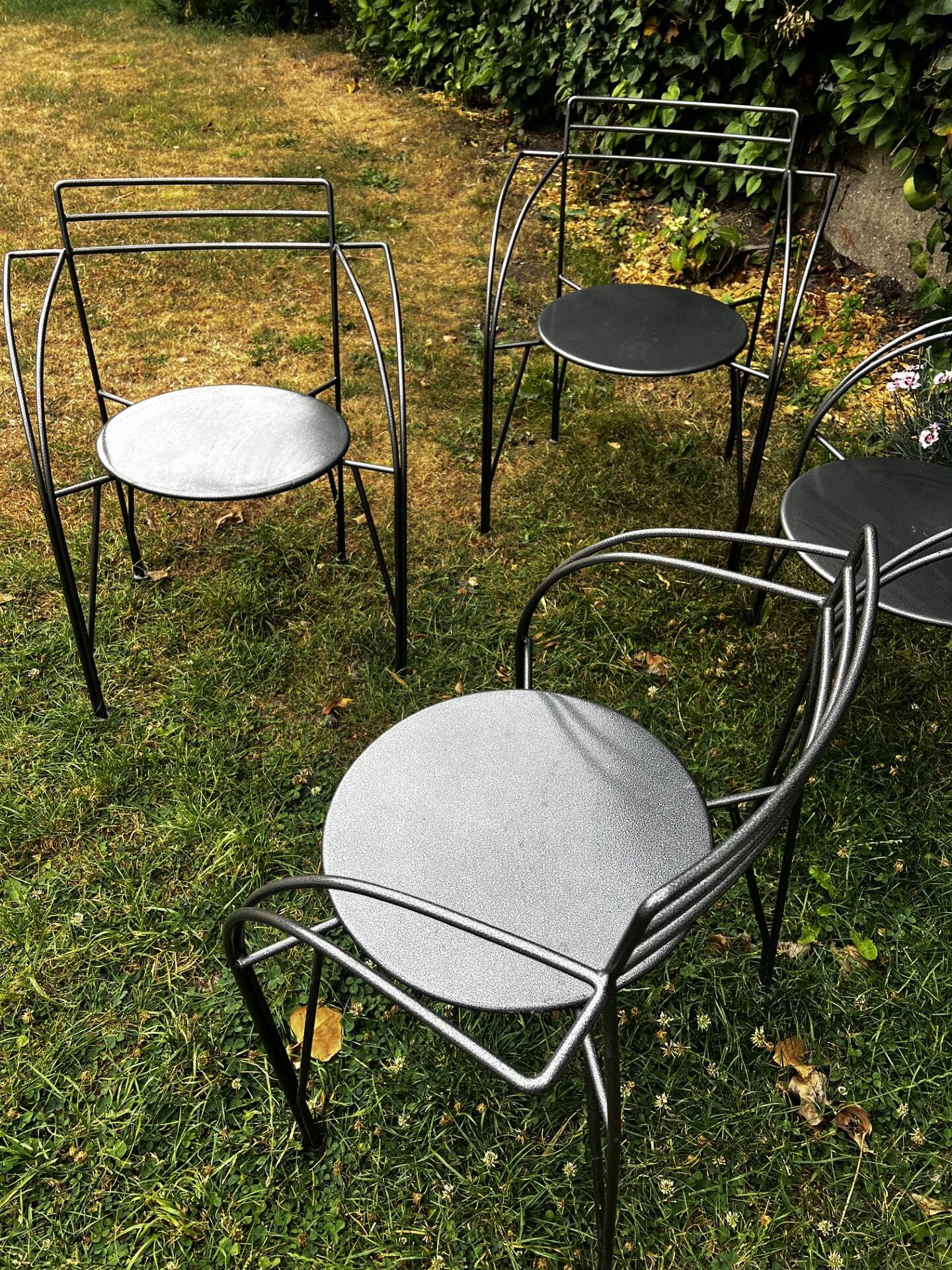 Suite de 4 fauteuils "Lune d'Argent" – Pascal Mourgue – Fermob