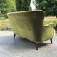 sofa 2 places organic velvet 60s