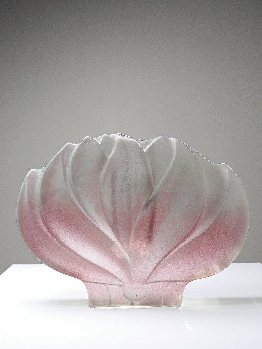 Vase soliflore lotus Walther Glas vintage Allemagne années 70