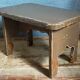 Mini-bench stool in old patinated solid wood