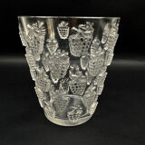 René Lalique "Malaga" model vase, pressed molded glass, circa 1937