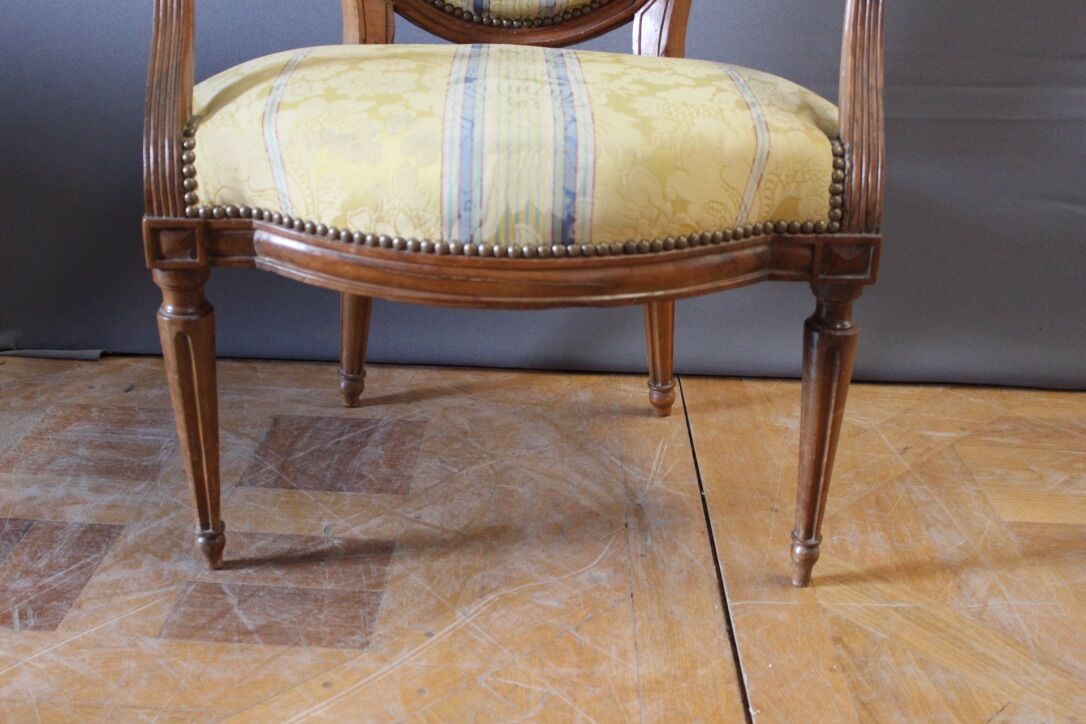 Pair of Louis XVI period armchairs