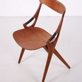 Set of 4 teak chairs model 17, Arne Hovmand Olsen for Mogens Kold, 1950s
