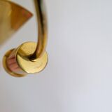 Modern mid-century brass chandelier Reflex Pierre Forssell Skultuna, Sweden