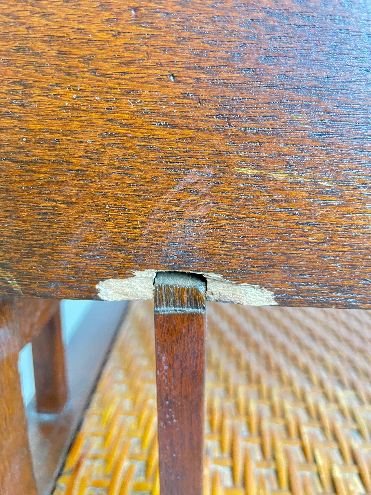 Hans Vollmer & Prag-Rudniker Wickerwork, Oak and Cane Chair Mod. 464, 1902