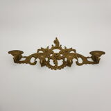 Brass rock-style coat door with 4 patères