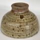 Pyrite stone bowl signed by Gustave Tiffoche – vintage French ceramics from the 70s.