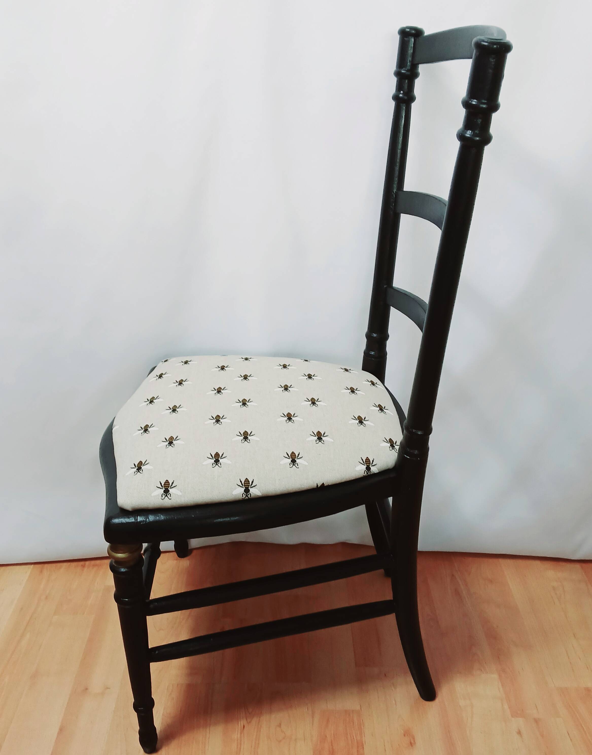 Chaise basse style napoleon iii