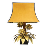 Maison Jansen floral table lamp, 1970s