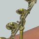 Church candelabra in gilded brass at the end of the 19th century