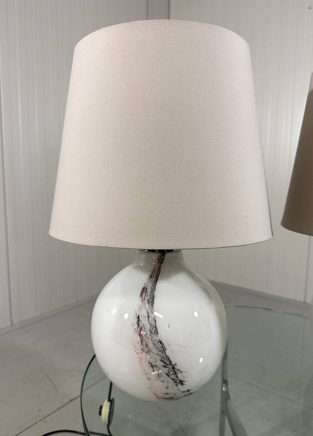 Peill & Putzler large glass table lamps 1970’s