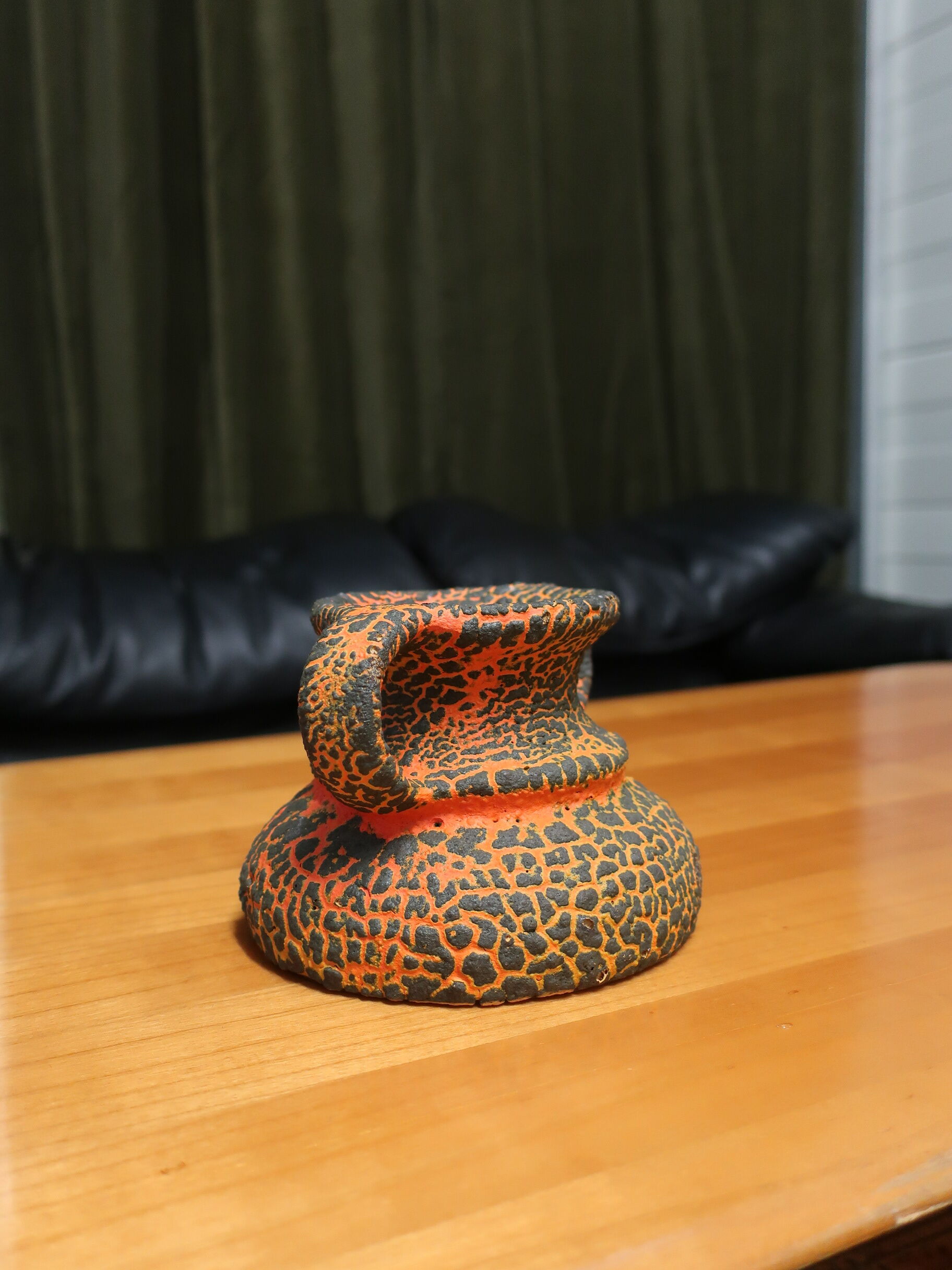 60s type fat lava amphora vase