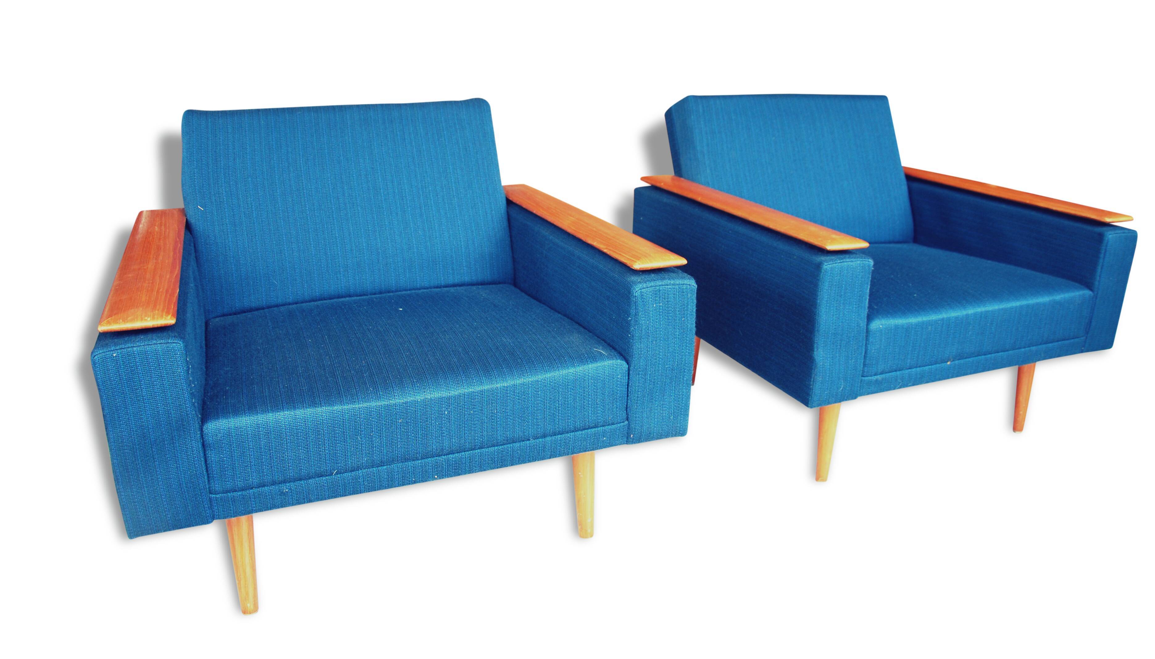 Paire de fauteuils Allemand 1960, COR design.