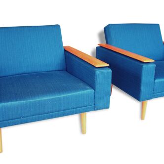 Pair of armchairs German 1960, horn design.