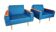 Paire de fauteuils Allemand 1960, COR design.