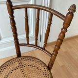 Suite of 4 viennese bistro chairs in bentwood 1900
