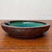 Ashtray or bowl in brutalist studio pottery by Gerhard Liebenthron, mid-century, 1960s, 1968.