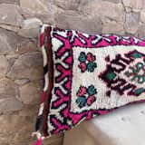 Vintage Berber wool cushion cover: Moroccan rug cushion 76x40cm