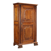 Armoire baroque ancienne en noyer, Italie, XXe siècle
