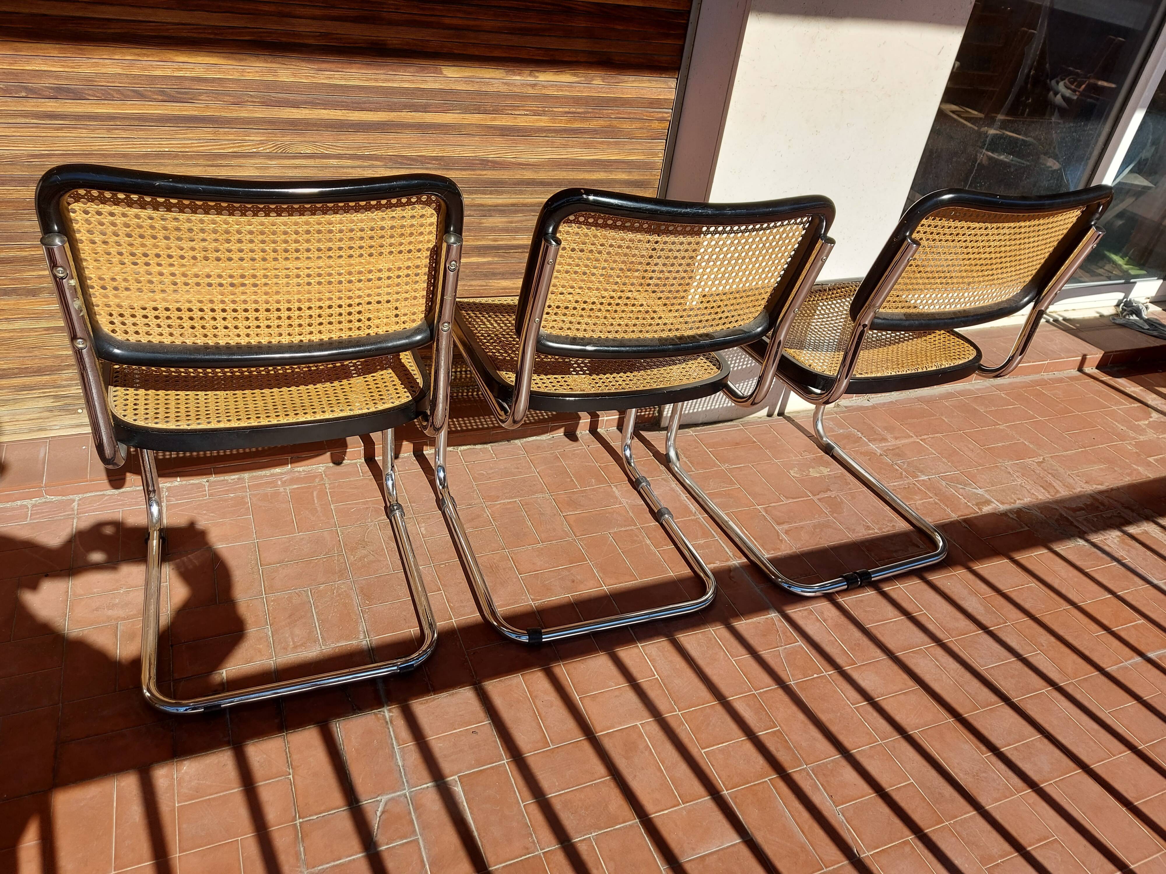 3 chairs Marcel Breuer B32